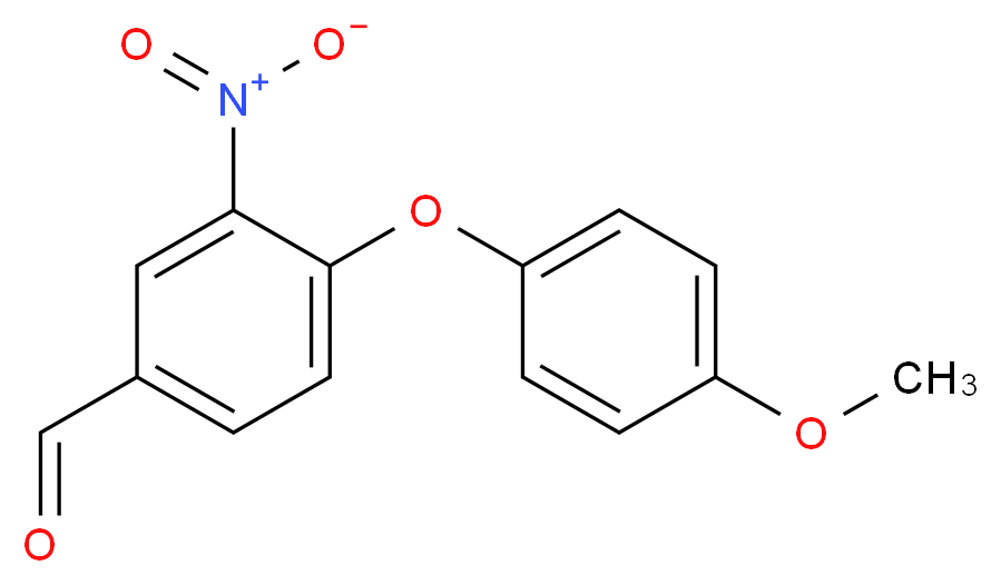 4-(4-Methoxy-phenoxy)-3-nitro-benzaldehyde_分子结构_CAS_15962-63-7)