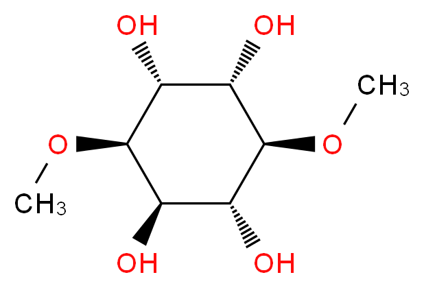 (1R,2R,3R,4S,5R,6S)-3,6-dimethoxycyclohexane-1,2,4,5-tetrol_分子结构_CAS_56246-31-2