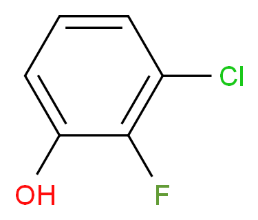 3-Chloro-2-fluorophenol_分子结构_CAS_2613-22-1)