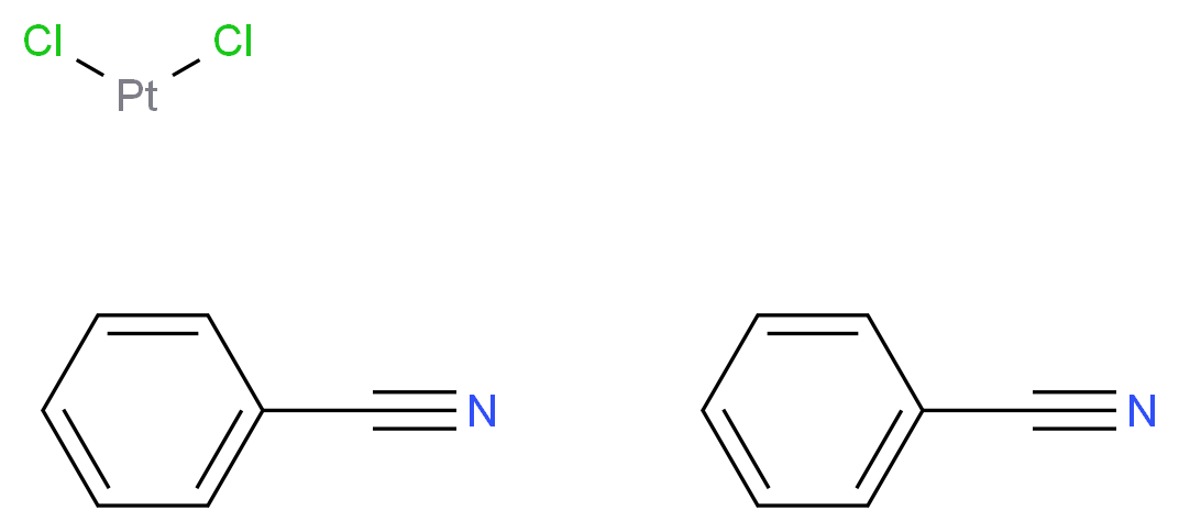 bis(benzonitrile); dichloroplatinum_分子结构_CAS_15617-19-3