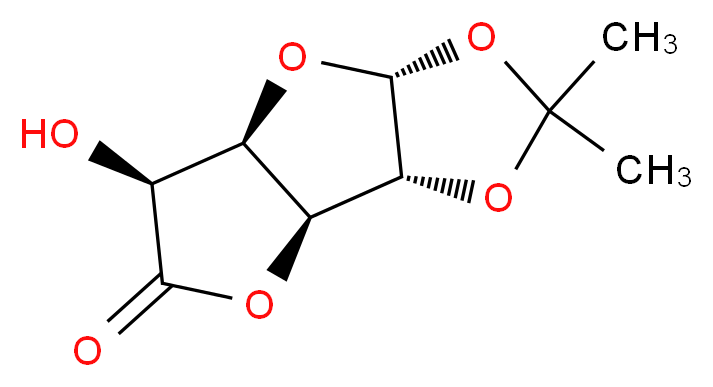 1,2-O-Isopropylidene-α-D-glucofuranosidurono-6,3-lactone_分子结构_CAS_20513-98-8)