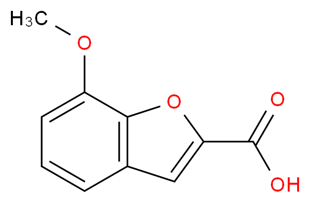 7-Methoxybenzofuran-2-carboxylic acid_分子结构_CAS_)