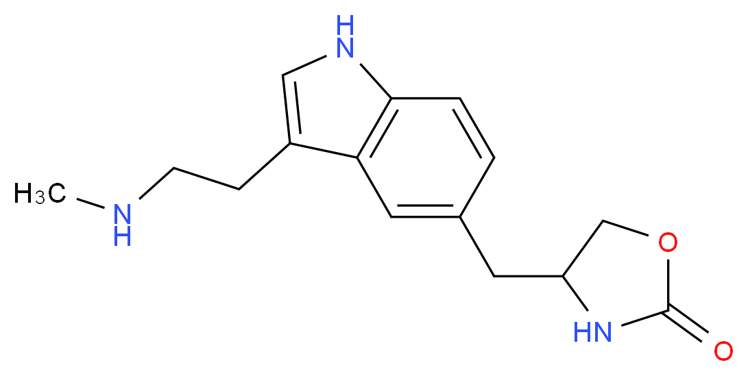 N-Desmethyl Zolmitriptan _分子结构_CAS_139264-35-0)