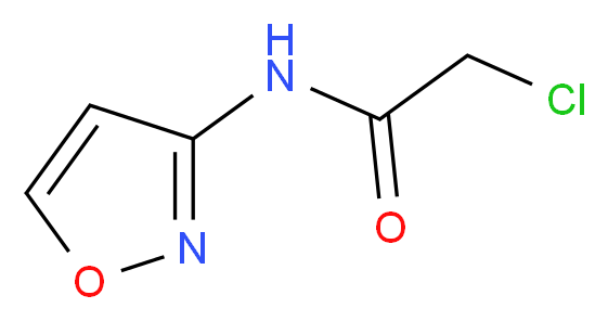 2-chloro-N-isoxazol-3-ylacetamide_分子结构_CAS_)