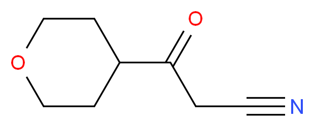 3-Oxo-3-(tetrahydro-2H-pyran-4-yl)propanenitrile_分子结构_CAS_1010798-64-7)