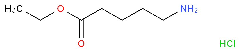 ethyl 5-aminopentanoate hydrochloride_分子结构_CAS_29840-57-1