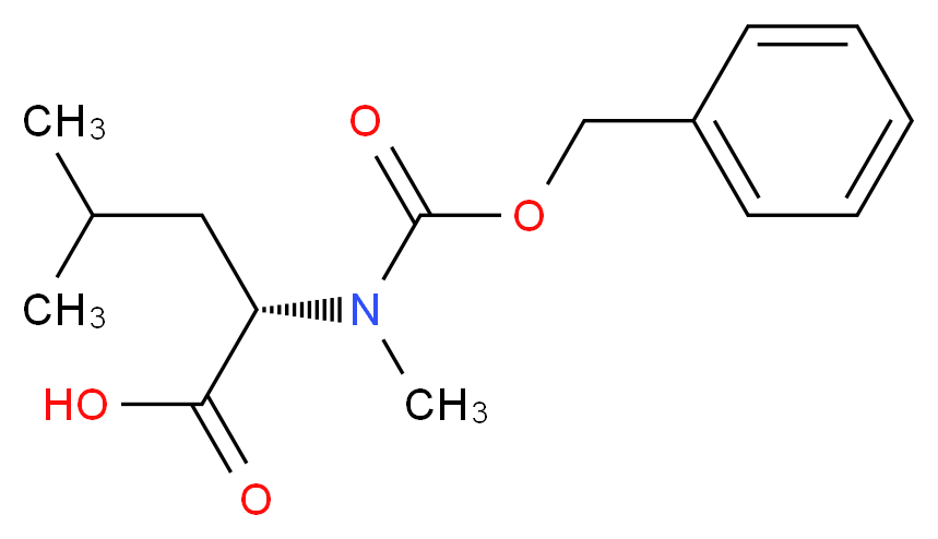 Z-N-Me-Leu-OH_分子结构_CAS_33099-08-0)