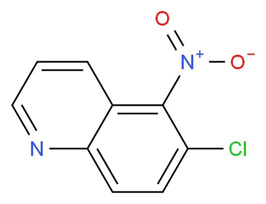 6-Chloro-5-nitroquinoline_分子结构_CAS_86984-32-9)