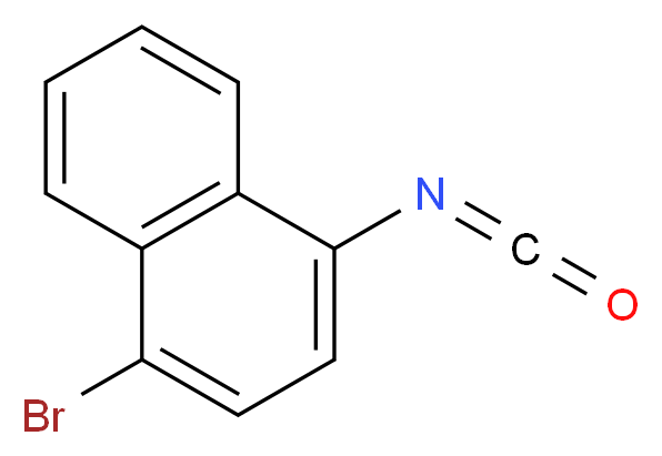 1-溴-4-萘基异氰酸酯_分子结构_CAS_1591-96-4)