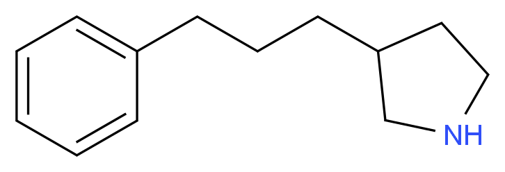3-(3-Phenylpropyl)pyrrolidine_分子结构_CAS_)