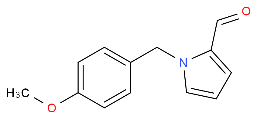 1-[(4-methoxyphenyl)methyl]-1H-pyrrole-2-carbaldehyde_分子结构_CAS_861162-64-3