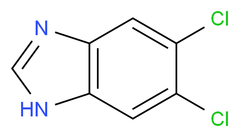 5,6-dichloro-1H-1,3-benzodiazole_分子结构_CAS_6478-73-5
