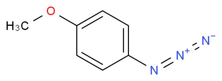 4-叠氮苯甲醚 溶液_分子结构_CAS_2101-87-3)