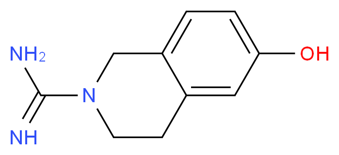 6-hydroxy-1,2,3,4-tetrahydroisoquinoline-2-carboximidamide_分子结构_CAS_61911-79-3
