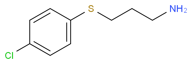 3-[(4-chlorophenyl)thio]-1-propanamine_分子结构_CAS_104864-09-7)