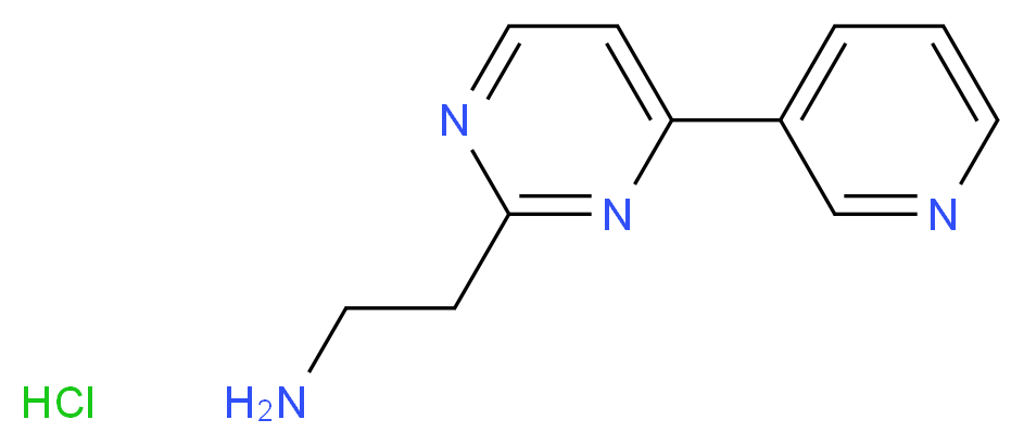 2-[4-(pyridin-3-yl)pyrimidin-2-yl]ethan-1-amine hydrochloride_分子结构_CAS_1196145-39-7