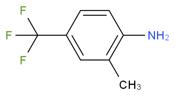 2-methyl-4-(trifluoromethyl)aniline_分子结构_CAS_67169-22-6