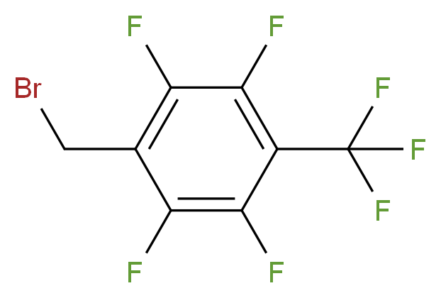 2,3,5,6-四氟-4-(三氟甲基)苄基溴_分子结构_CAS_76437-40-6)