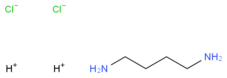 dihydrogen butane-1,4-diamine dichloride_分子结构_CAS_333-93-7