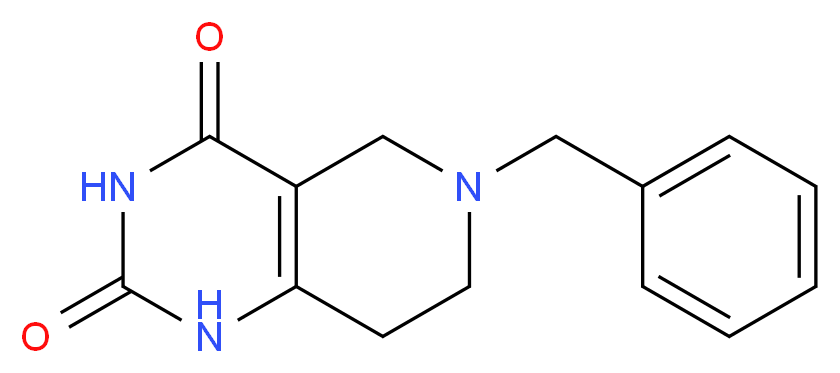 6-Benzyl-5,6,7,8-tetrahydropyrido[4,3-d]pyrimidine-2,4(1H,3H)-dione_分子结构_CAS_135481-57-1)