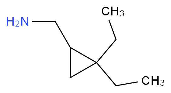(2,2-diethylcyclopropyl)methanamine_分子结构_CAS_802822-86-2