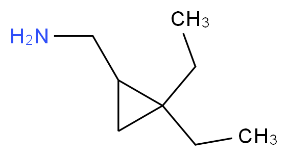 1-(2,2-Diethylcyclopropyl)methanamine_分子结构_CAS_802822-86-2)