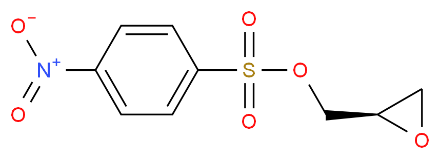 (2R)-oxiran-2-ylmethyl 4-nitrobenzene-1-sulfonate_分子结构_CAS_123750-60-7