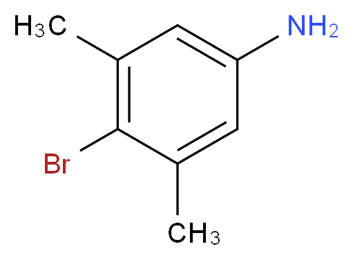 4-bromo-3,5-dimethylaniline_分子结构_CAS_59557-90-3