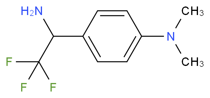 4-(1-amino-2,2,2-trifluoroethyl)-N,N-dimethylaniline_分子结构_CAS_511522-41-1