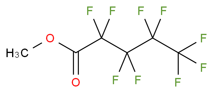 methyl 2,2,3,3,4,4,5,5,5-nonafluoropentanoate_分子结构_CAS_13038-26-1