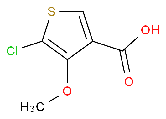 5-Chloro-4-methoxythiophene-3-carboxylic acid_分子结构_CAS_133659-14-0)