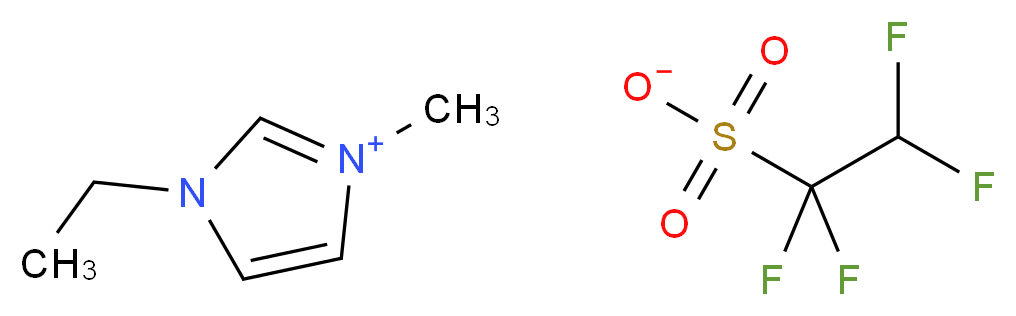 1-ethyl-3-methyl-1H-imidazol-3-ium 1,1,2,2-tetrafluoroethane-1-sulfonate_分子结构_CAS_880084-63-9