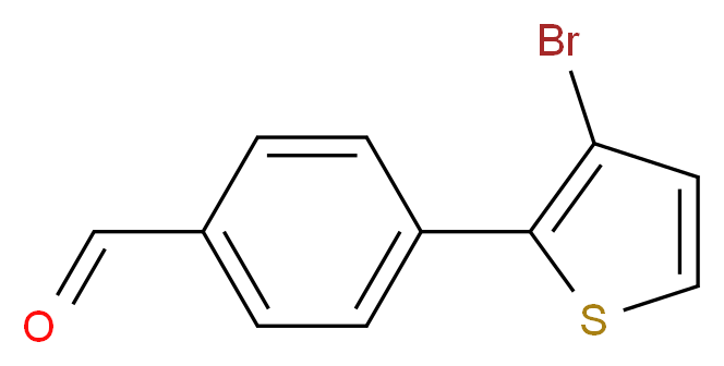 4-(3-bromothiophen-2-yl)benzaldehyde_分子结构_CAS_934570-51-1