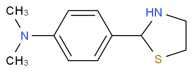 Dimethyl-(4-thiazolidin-2-yl-phenyl)-amine_分子结构_CAS_712-80-1)