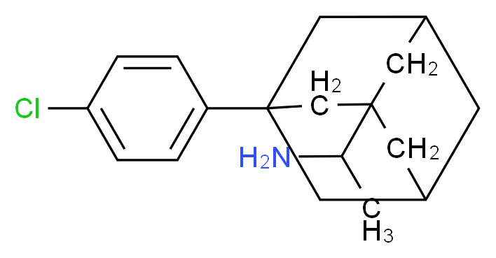 1-[3-(4-chlorophenyl)adamantan-1-yl]ethan-1-amine_分子结构_CAS_412956-99-1