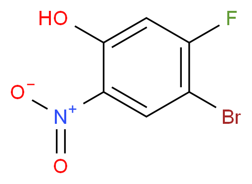 4-Bromo-5-fluoro-2-nitrophenol_分子结构_CAS_1016234-87-9)