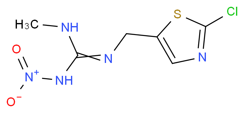 Clothianidin_分子结构_CAS_210880-92-5)