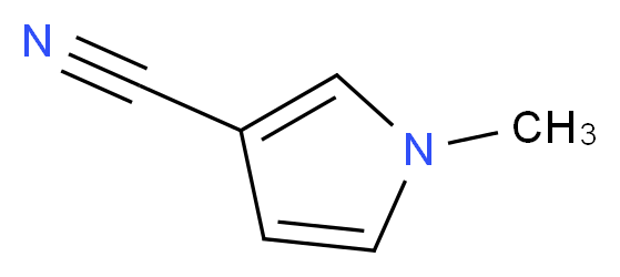 1-methyl-1H-pyrrole-3-carbonitrile_分子结构_CAS_7126-46-7)