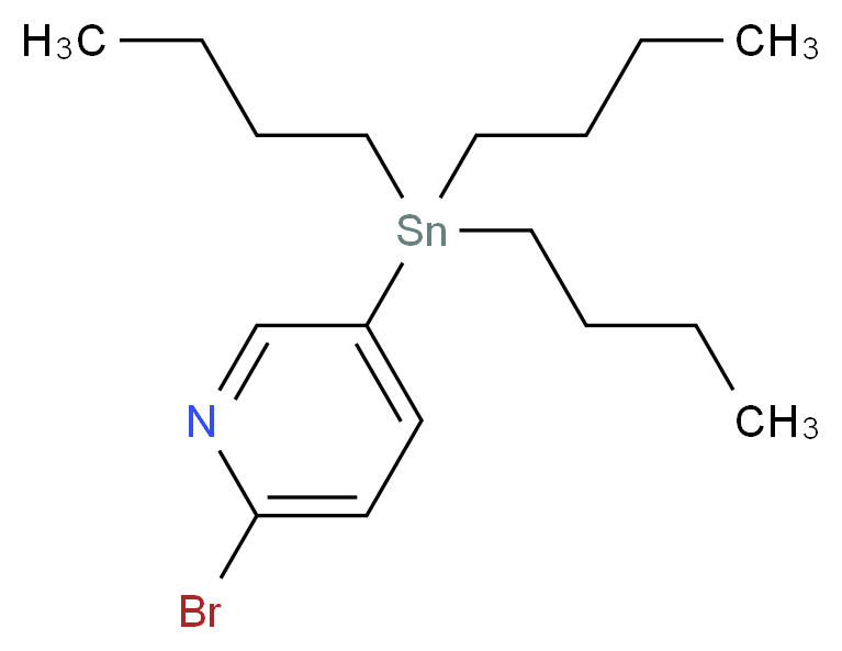 2-bromo-5-(tributylstannyl)pyridine_分子结构_CAS_1008756-65-7