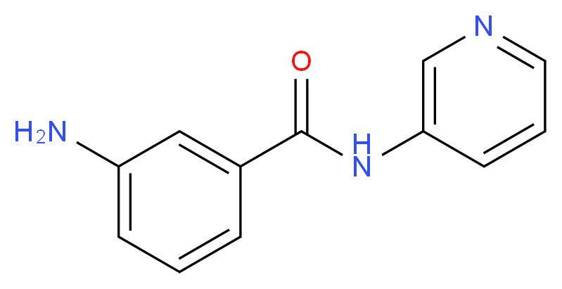 3-amino-N-3-pyridinylbenzamide_分子结构_CAS_25844-48-8)