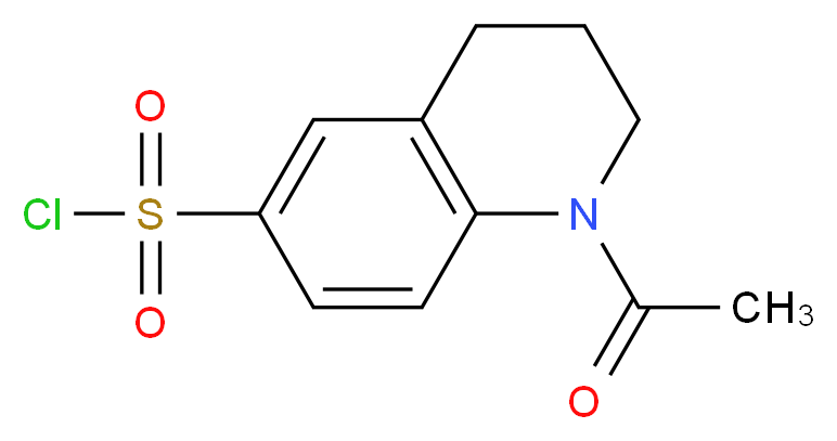 1-acetyl-1,2,3,4-tetrahydroquinoline-6-sulfonyl chloride_分子结构_CAS_)