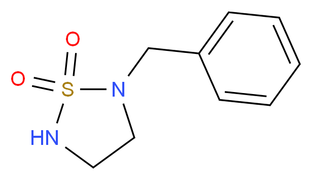 2-benzyl-1λ<sup>6</sup>,2,5-thiadiazolidine-1,1-dione_分子结构_CAS_144432-72-4