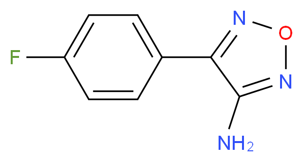4-(4-Fluorophenyl)-1,2,5-oxadiazol-3-amine_分子结构_CAS_)