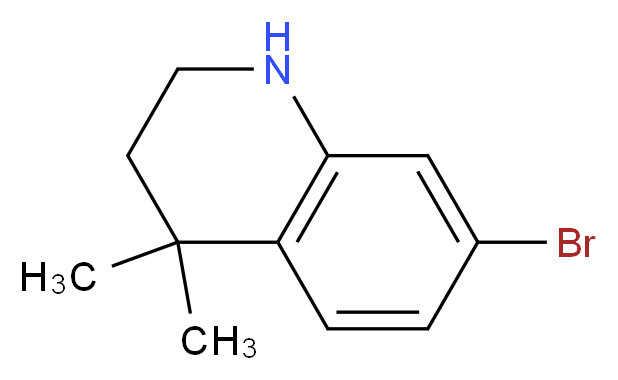 7-bromo-4,4-dimethyl-1,2,3,4-tetrahydroquinoline_分子结构_CAS_158326-77-3)