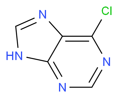 6-chloro-7H-purine_分子结构_CAS_87-42-3)