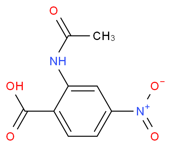 2-acetamido-4-nitrobenzoic acid_分子结构_CAS_951-97-3