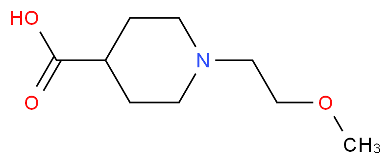 1-(2-methoxyethyl)piperidine-4-carboxylic acid_分子结构_CAS_773829-96-2
