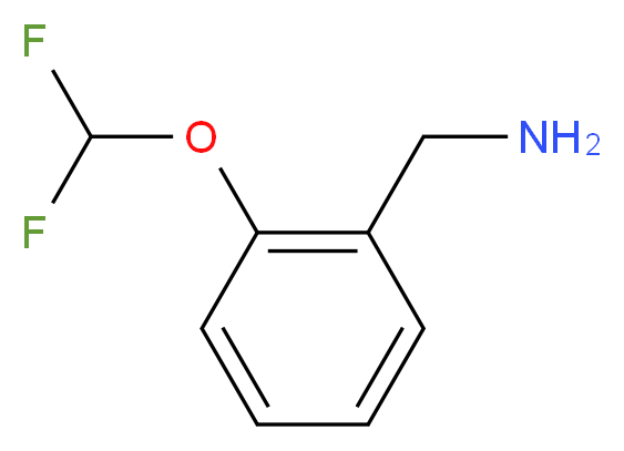 2-(二氟甲氧基)苯甲基胺_分子结构_CAS_243863-36-7)