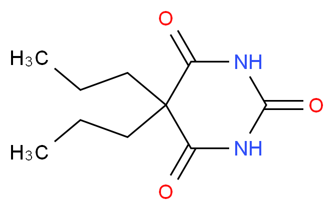 5,5-Dipropylpyrimidine-2,4,6(1H,3H,5H)-trione_分子结构_CAS_2217-08-5)