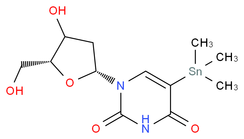 5-(Trimethylstannyl)-2'-deoxyuridine_分子结构_CAS_146629-34-7)